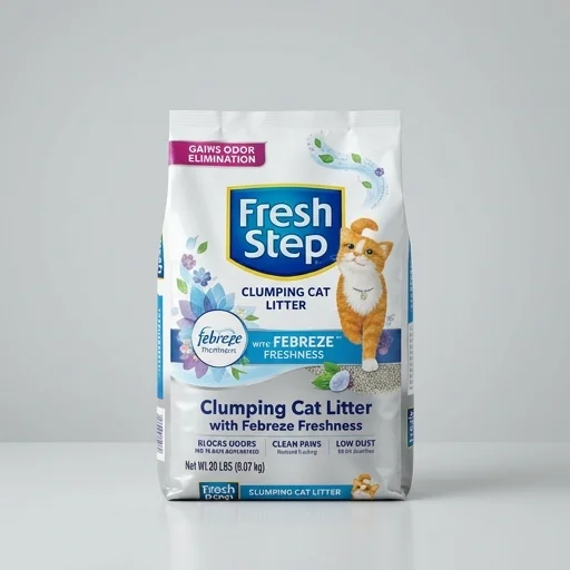Fresh Step Clumping Cat Litter with Febreze Freshness