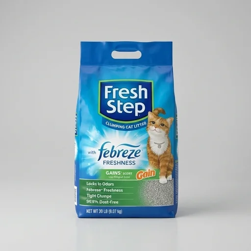 Fresh Step Clumping Cat Litter with Febreze Freshness